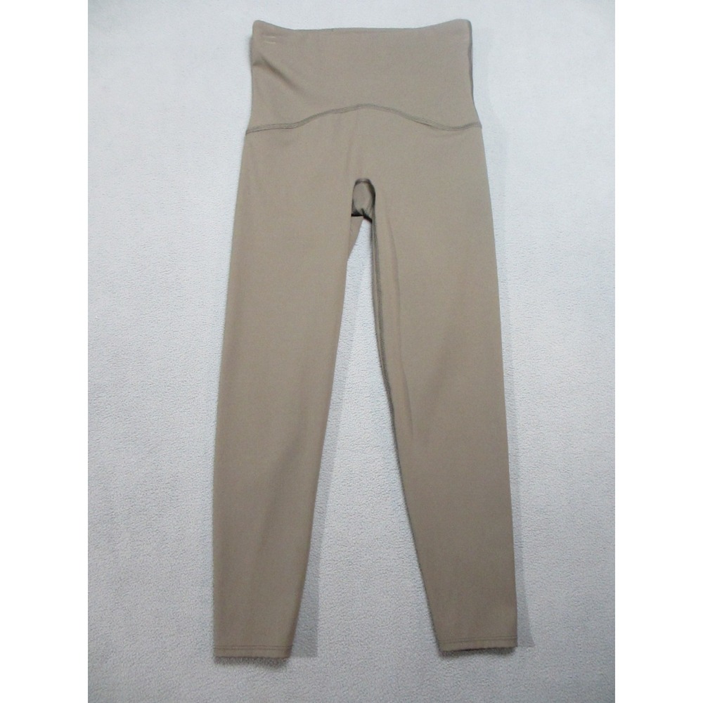 Spanx Sara Blakely Capri Leggings Womens Small Brown Yoga Mid Rise High Waist
